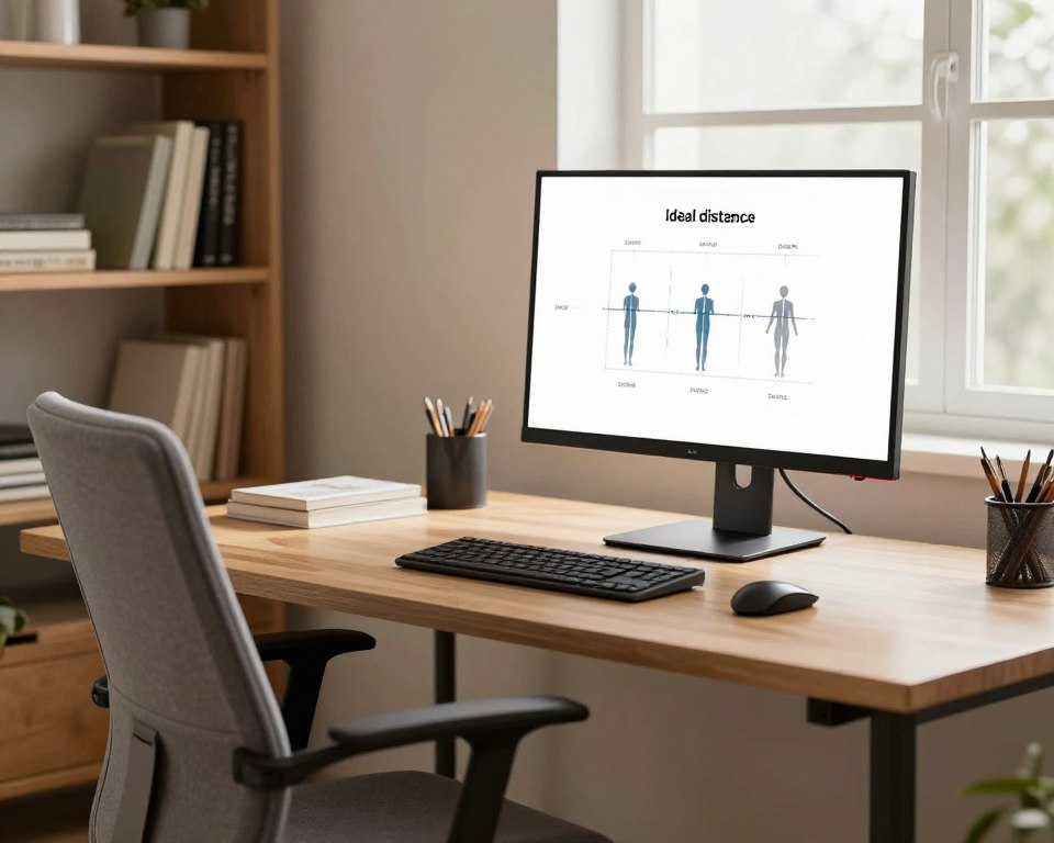 correct monitor distance desk