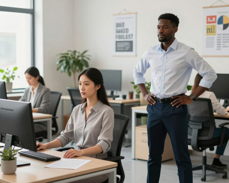 ergonomic desk posture setup