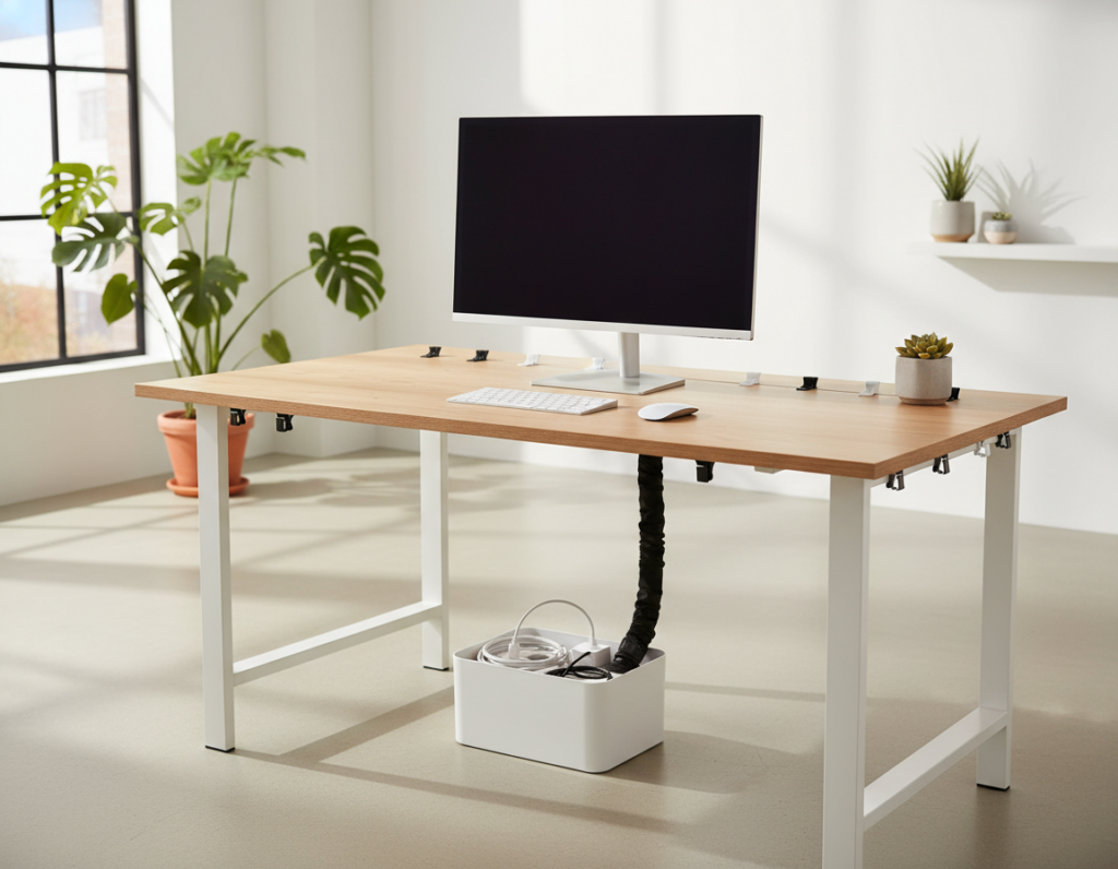 Easy Ways to Keep Computer Wires Invisible in a Modern Workspace