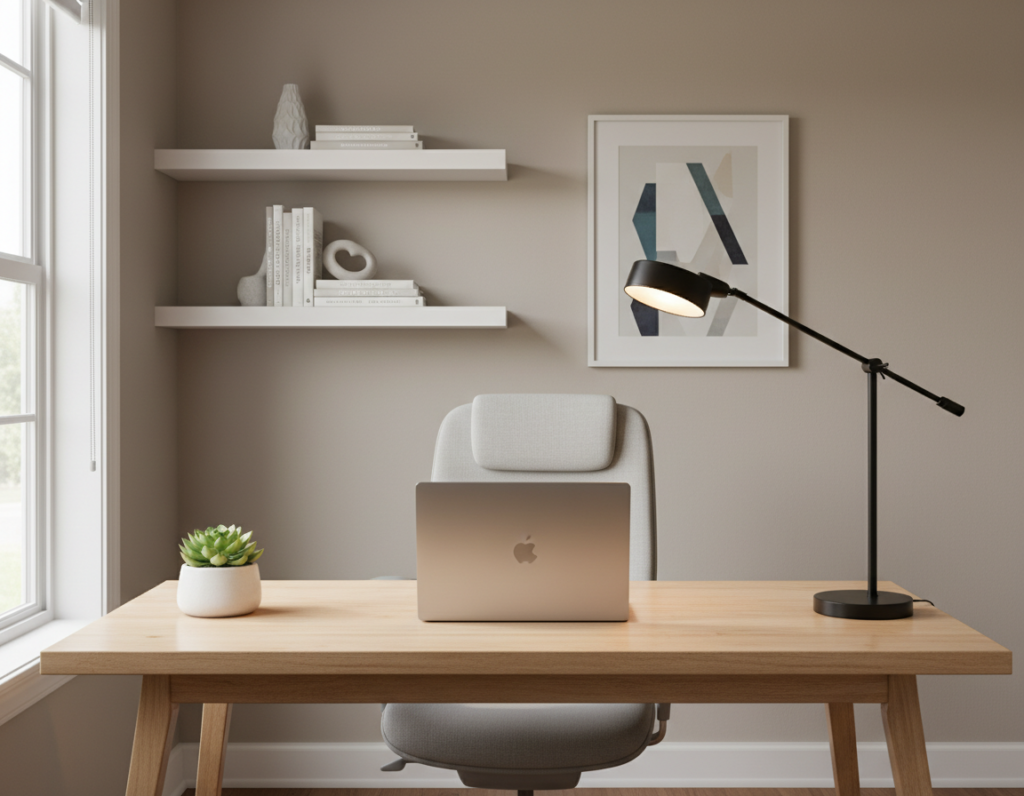 Simple Desk Styling Ideas That Create a Minimal Work Atmosphere